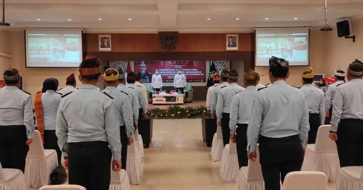 KAKANIM TEMBILAHAN IKUT PENGUATAN MITRA KERJA  STRATEGISBERSAMA IRJEN KEMENKUMHAM RI